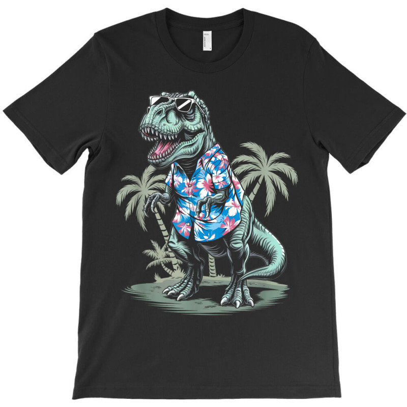 T-rex On Vacation Funny Dino Lover Island T-shirt | Artistshot