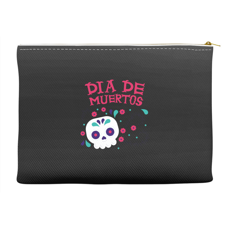 Dia De Muertos, Skull, Skulls, Skeleton, Flowers Accessory Pouches | Artistshot