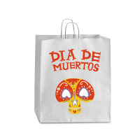 Dia De Muertos, Skull, Skulls, Skeleton, Flowers Queen Paper Bag - 16 X 6 X 19 1/4 | Artistshot