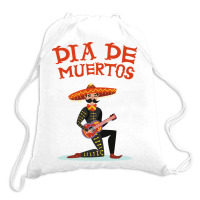 Dia De Muertos, Guitar, Music Drawstring Bags | Artistshot