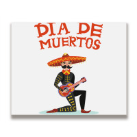 Dia De Muertos, Guitar, Music Metal Print Horizontal | Artistshot