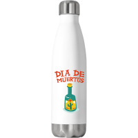 Dia De Muertos, Cactus Stainless Steel Water Bottle | Artistshot