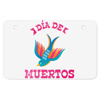 Dia De Muertos, Bird, Birds Atv License Plate | Artistshot