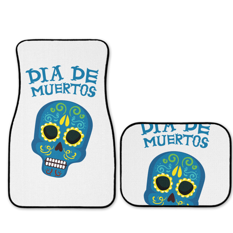 Dia De Muertos, Skull, Skuls, Skeleton, Flowers Full Set Car Mats | Artistshot