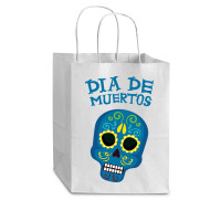 Dia De Muertos, Skull, Skuls, Skeleton, Flowers Cub Paper Bag - 8 X 4 1/2 X 10 1/4 | Artistshot