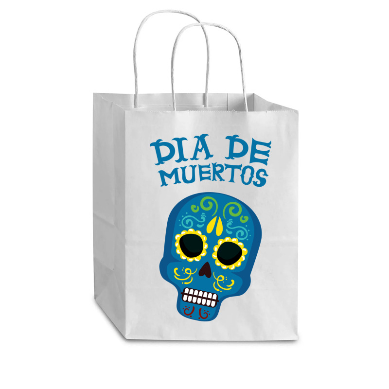 Dia De Muertos, Skull, Skuls, Skeleton, Flowers Cub Paper Bag - 8 X 4 1/2 X 10 1/4 | Artistshot