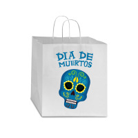 Dia De Muertos, Skull, Skuls, Skeleton, Flowers Star Paper Bag - 13 X 7 X 13 | Artistshot