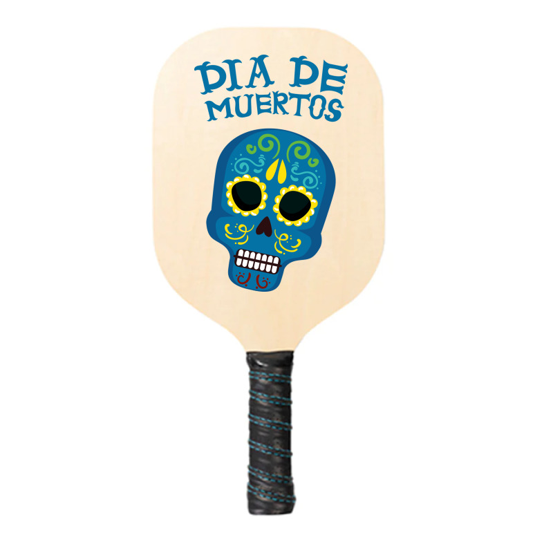 Dia De Muertos, Skull, Skuls, Skeleton, Flowers Pickleball Paddle | Artistshot