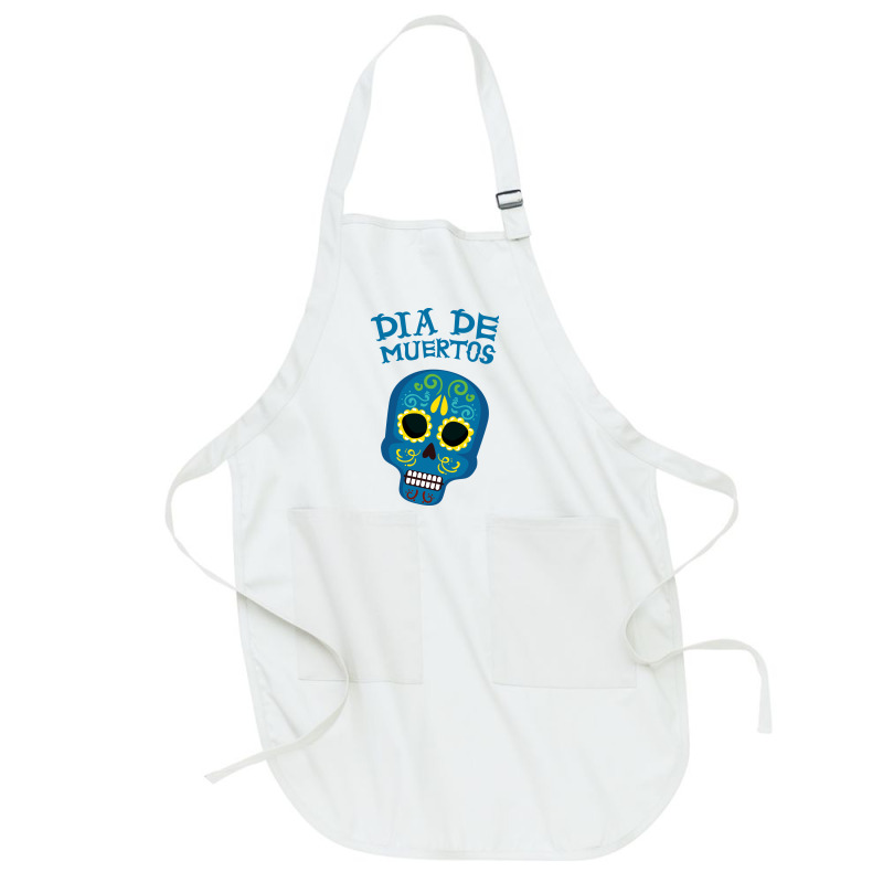 Dia De Muertos, Skull, Skuls, Skeleton, Flowers Full-length Apron | Artistshot