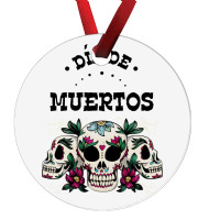 Dia De Muertos, Skull, Skuls, Skeleton, Flowers Ornament | Artistshot