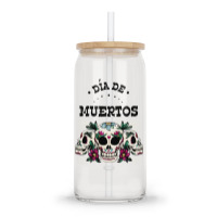 Dia De Muertos, Skull, Skuls, Skeleton, Flowers Glass Tumbler | Artistshot