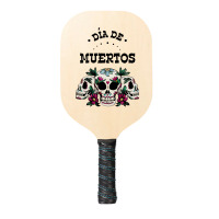 Dia De Muertos, Skull, Skuls, Skeleton, Flowers Pickleball Paddle | Artistshot