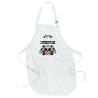 Dia De Muertos, Skull, Skuls, Skeleton, Flowers Full-length Apron | Artistshot