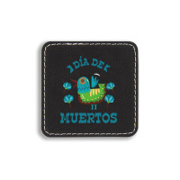 Dia De Muertos, Bird, Birds, Flowers Square Leatherette Patch | Artistshot