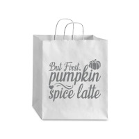 But First Pupmpkin Spice Latte, Halloween Debie Paper Bag - 10 X 5 X 13 | Artistshot