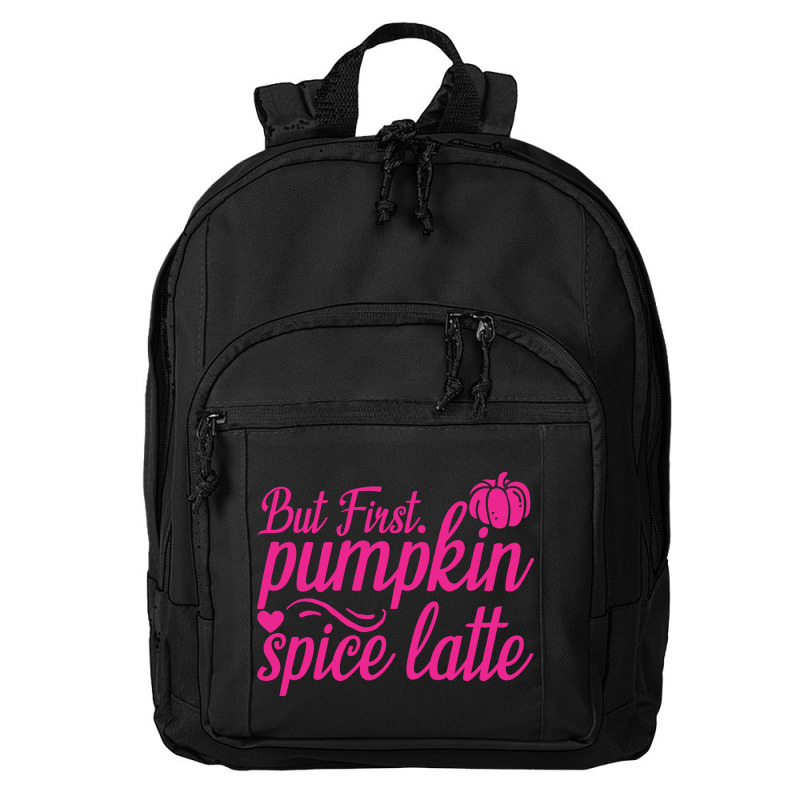 But First Pupmpkin Spice Latte, Halloween Basic Backpack | Artistshot