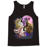 3 Jackals Howling At The Moon Tank Top | Artistshot