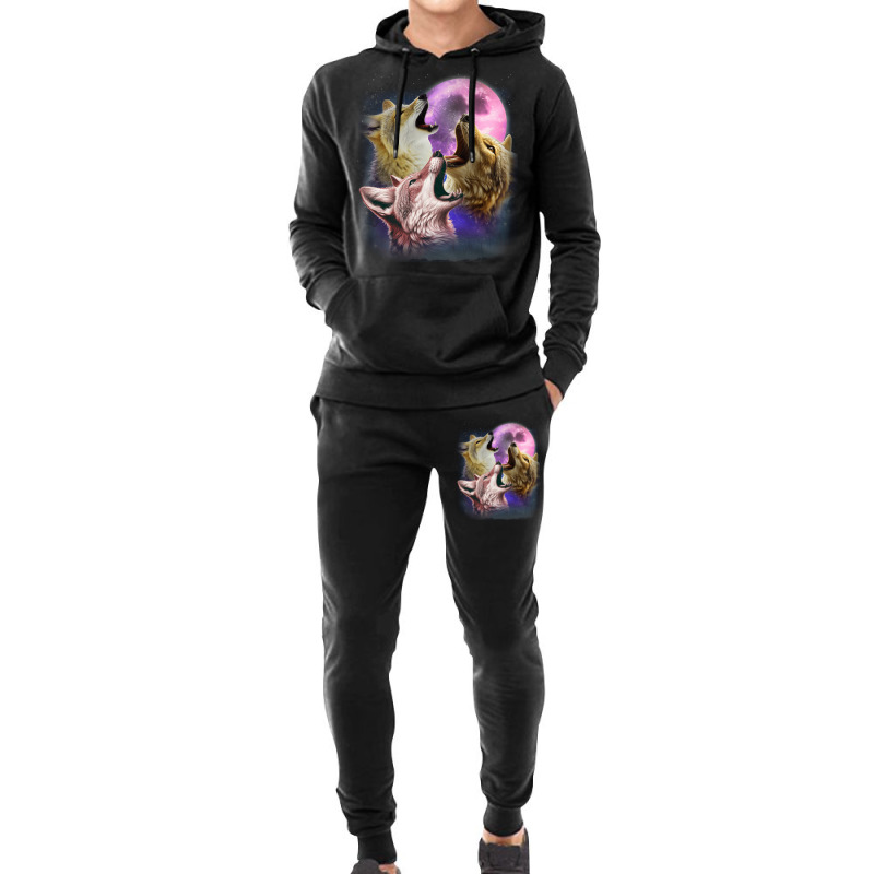 3 Jackals Howling At The Moon Hoodie & Jogger Set | Artistshot