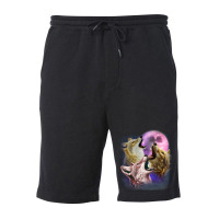 3 Jackals Howling At The Moon Fleece Short | Artistshot