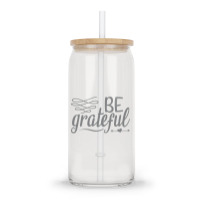 Be Grateful, Heart Glass Tumbler | Artistshot