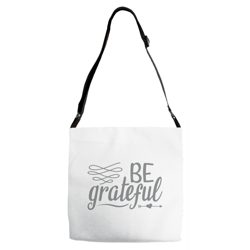 Be Grateful, Heart Adjustable Strap Totes | Artistshot