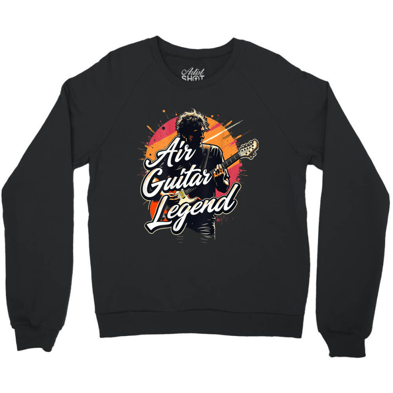 Air Guitar Lover Gag Crewneck Sweatshirt | Artistshot