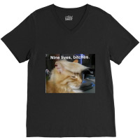 Cat Trump 9 Lives Baby Nine Lives B!vches V-neck Tee | Artistshot