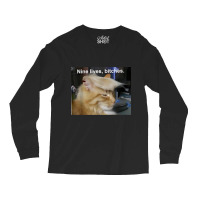 Cat Trump 9 Lives Baby Nine Lives B!vches Long Sleeve Shirts | Artistshot