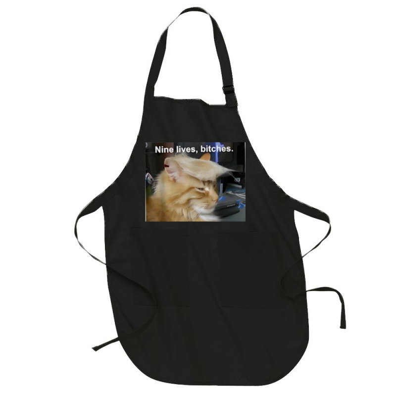 Cat Trump 9 Lives Baby Nine Lives B!vches Full-length Apron | Artistshot