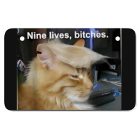 Cat Trump 9 Lives Baby Nine Lives B!vches Atv License Plate | Artistshot