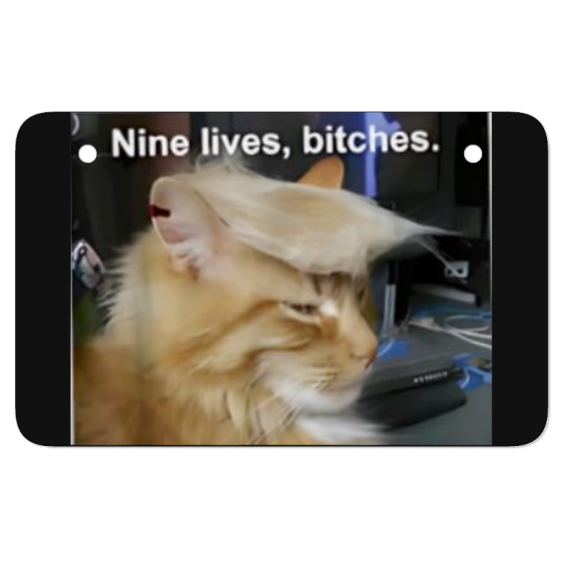 Cat Trump 9 Lives Baby Nine Lives B!vches Atv License Plate | Artistshot