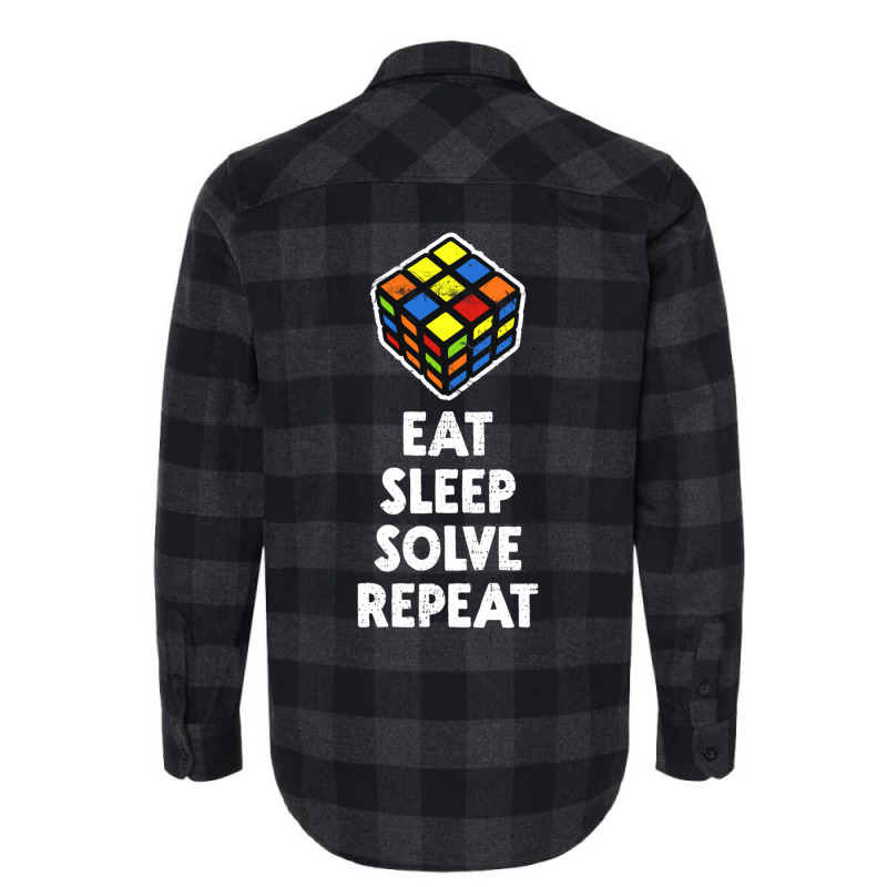 Eat Sleep Solve Repeat Flannel Shirt | Artistshot