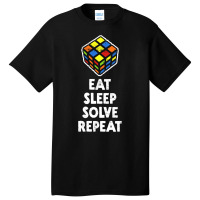 Eat Sleep Solve Repeat Basic T-shirt | Artistshot