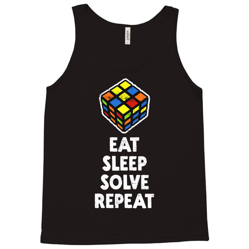 Eat Sleep Solve Repeat Tank Top | Artistshot