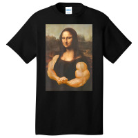 Funny Mona Lisa Bodybuilding Basic T-shirt | Artistshot