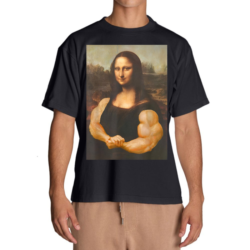 Funny Mona Lisa Bodybuilding Urban Heavy T-shirt | Artistshot