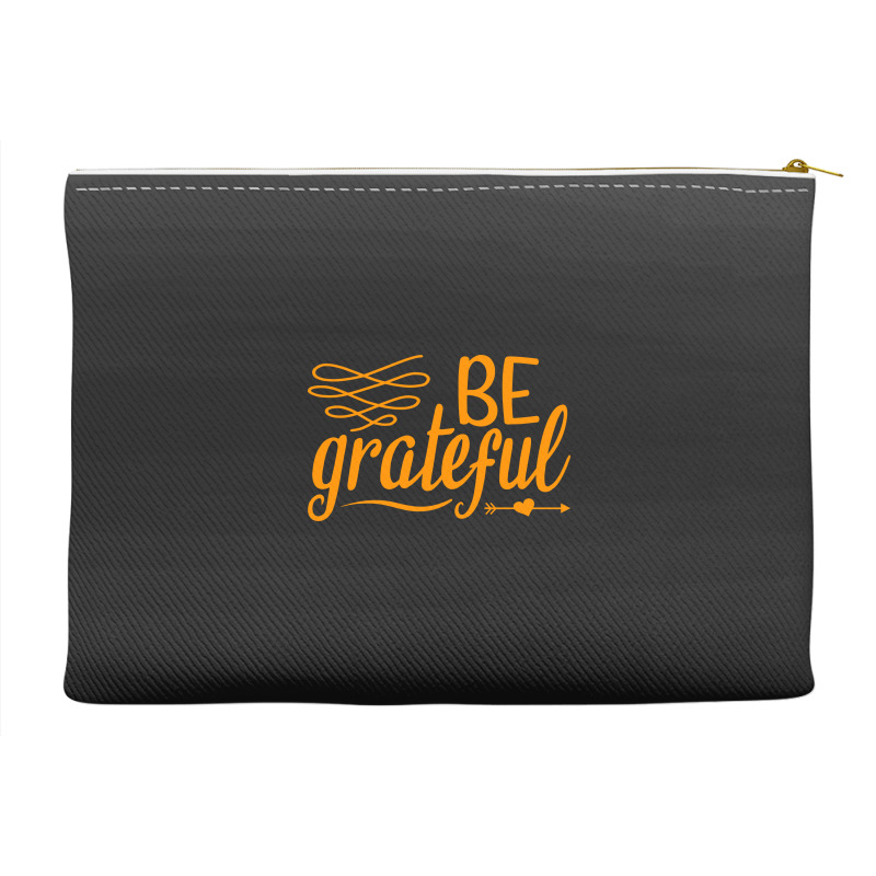 Be Grateful, Heart Accessory Pouches | Artistshot