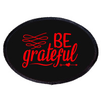 Be Grateful, Heart Oval Patch | Artistshot