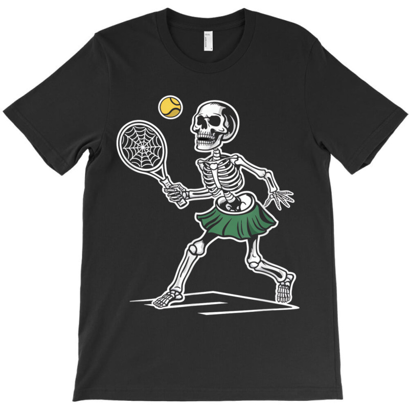 Spooky Tennis Halloween Skeleton T-shirt | Artistshot