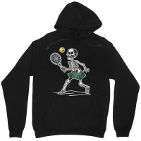 Spooky Tennis Halloween Skeleton Unisex Hoodie | Artistshot