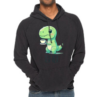 Tyrannosaurs Rex Cute Funny Sip Tea Vintage Hoodie | Artistshot