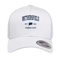 Wethersfield Connecticut Ct Vintage Athletic Navy Sports Des T Shirt Retro Trucker Cap | Artistshot