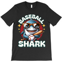 Funny Baseball Shark T-shirt | Artistshot