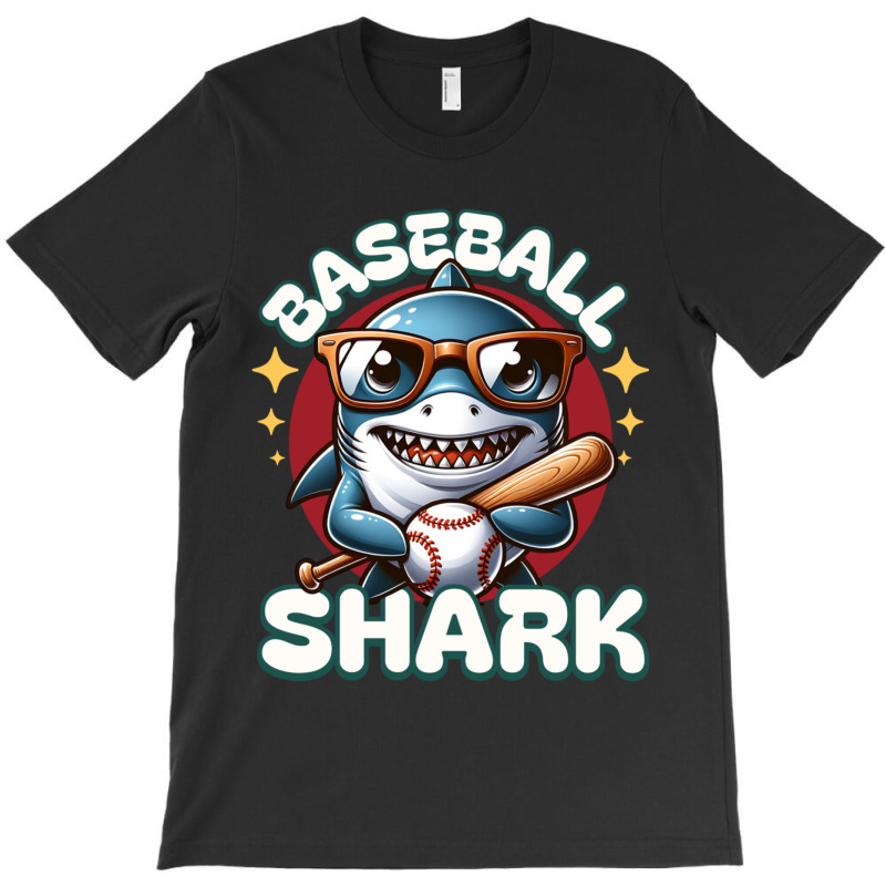 Funny Baseball Shark T-shirt | Artistshot