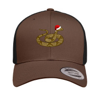 Merry Hissmas Christmas Santa Hat Copperhead Snake Long Sleeve T Shirt Retro Trucker Cap | Artistshot