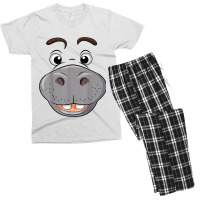 Funny Hippopotamus Men's T-shirt Pajama Set | Artistshot