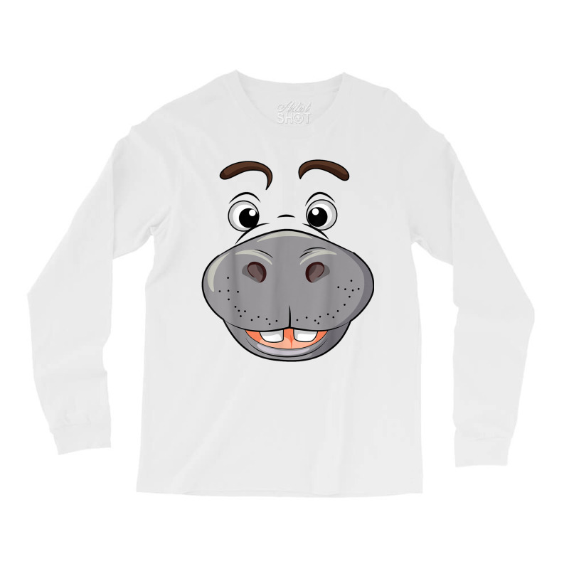 Funny Hippopotamus Long Sleeve Shirts | Artistshot