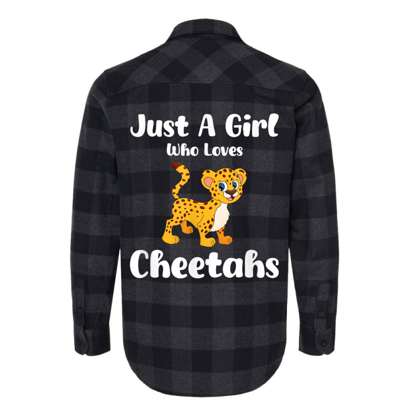 Just A Girl Who Loves Cheetahs Flannel Shirt | Artistshot