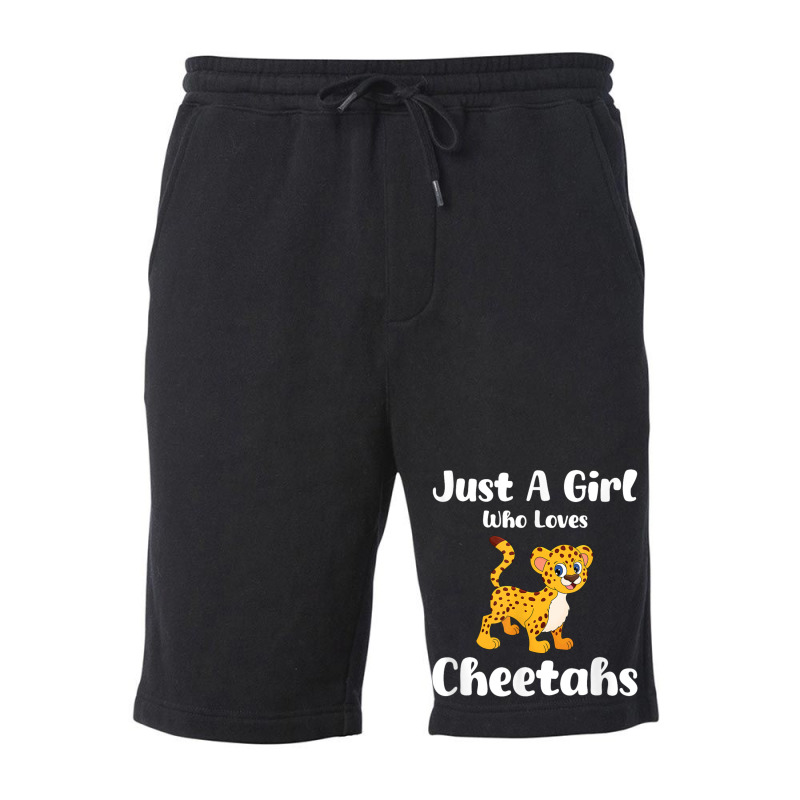 Just A Girl Who Loves Cheetahs Fleece Short | Artistshot