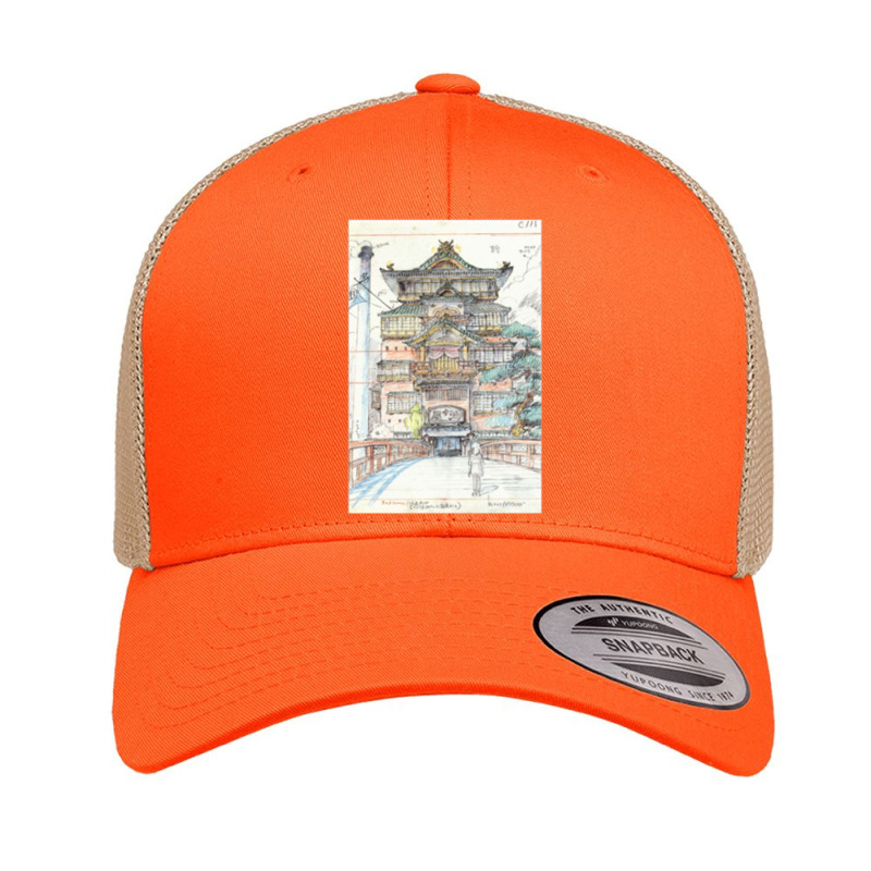 Bathhouse Concept Art Retro Trucker Cap by cm-arts | Artistshot